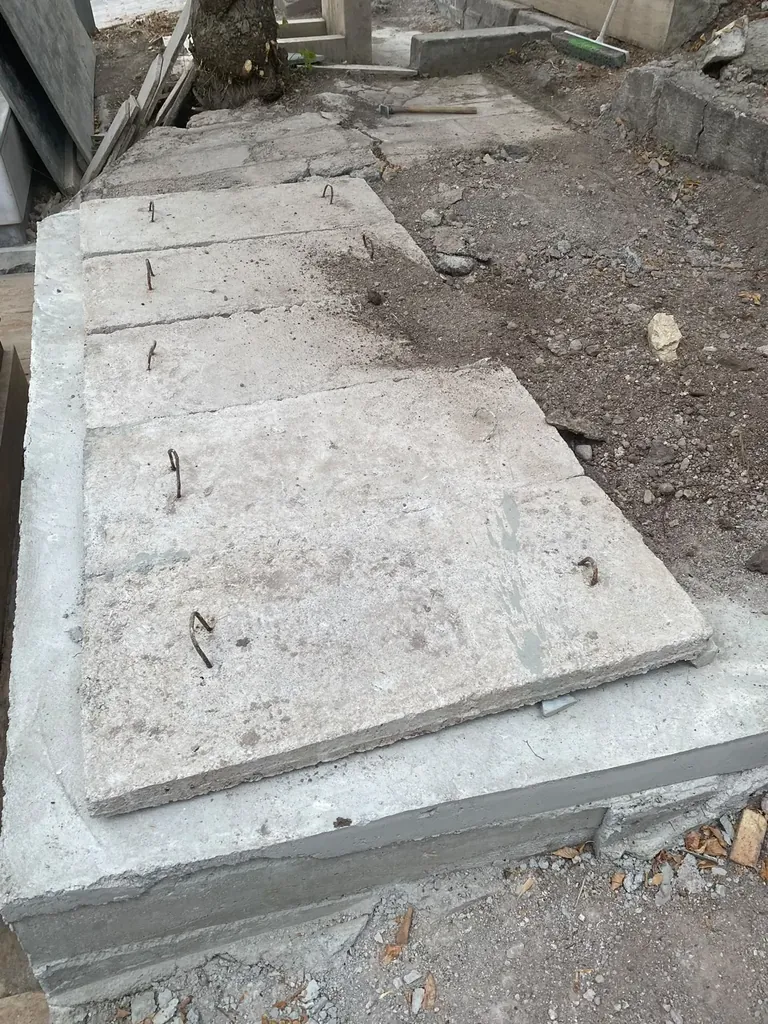Beton hazır kabir uygulaması 02 — Mezarcı İsmail, Ankara
