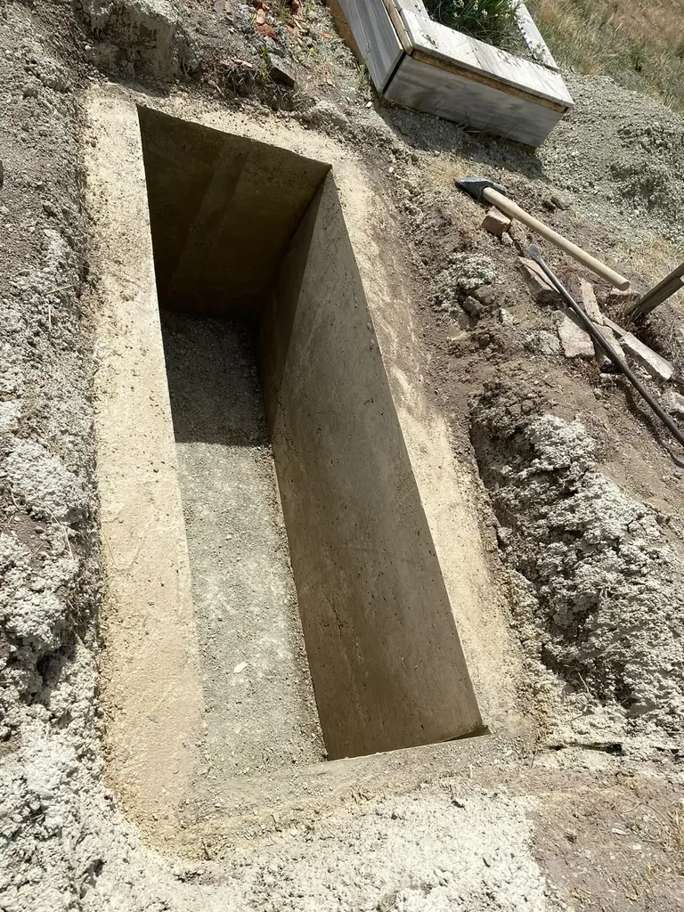 Beton hazır kabir uygulaması 31 — Mezarcı İsmail, Ankara